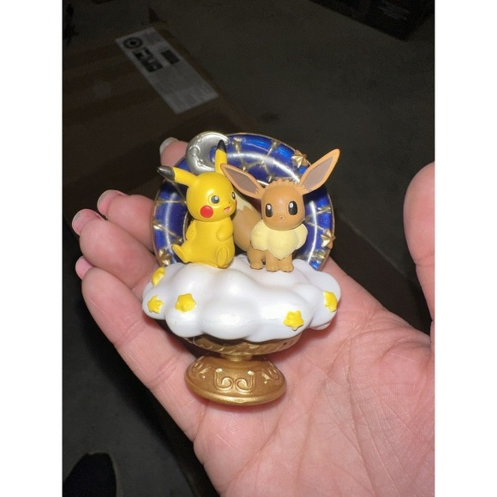 RE-MENT Pokemon Starrium Wish On A Shining Star Figure Toy Pikachu & Eevee B1-11